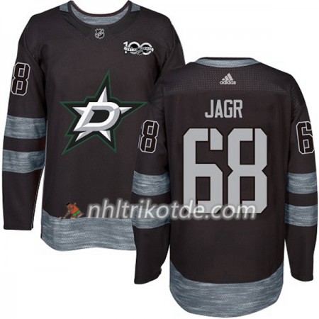 Dallas Stars Trikot Jaromir Jagr 68 1917-2017 100th Anniversary Adidas Schwarz Authentic - Herren
